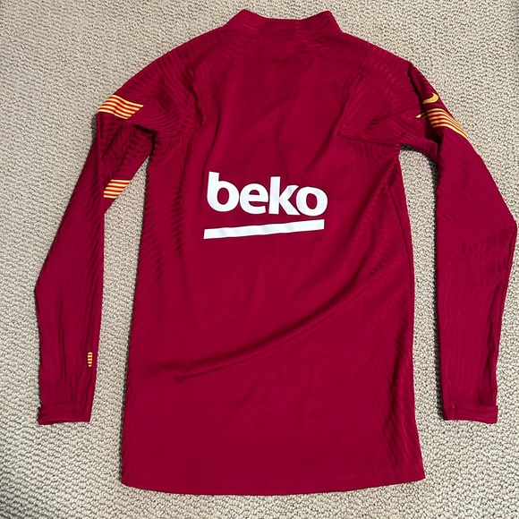 FC Barcelona Authentic 20/21 Vaporknit 1/4 Zip Top - Picture 2 of 7